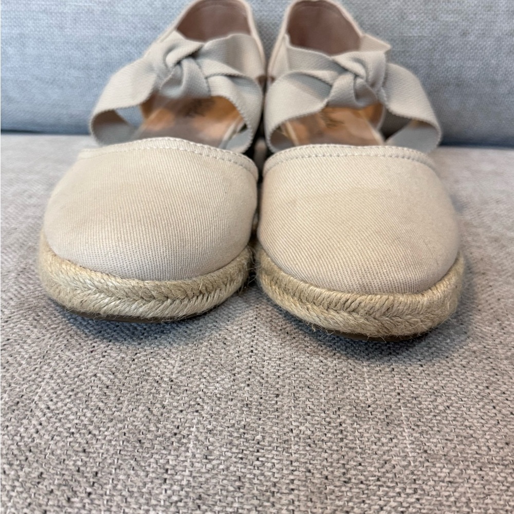 Life Stride Velocity Kascade Cream Espadrilles Wedge with Bow Detail sz 10 - Picture 9 of 15